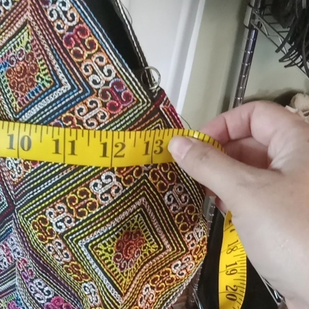 Embroidered Hippie colorful shoulderbag